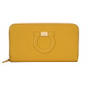 【最大3000円OFFクーポン★5/17(月)14:00まで】フェラガモ 長財布(ラウンドファスナー) FERRAGAMO 22C843 0703946 財布 ガンチーニ GANCINI ジップアラウンドウォレット レディース MEDALLON YELLOW イエロー 黄/ベージュ【 送料無料】