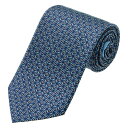 【10%OFF楽天スーパーSALE対象】フェラガモ ネクタイ FERRAGAMO 357852 702363 ブランド小物 プリント タイ PRINTED TIE GIOCCO メンズ BLU(ブル) ブルー 青【 送料無料】【当店通常価格 19800円】