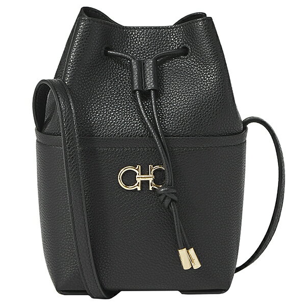 【2/18限定P5倍★さらに最大5000円OFFクーポン】フェラガモ ショルダーバッグ FERRAGAMO ガンチーニ 220382 755117 レディース ブラック 黒のサムネイル