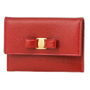 【最大3000円OFFクーポン★5/17(月)14:00まで】フェラガモ カードケース FERRAGAMO 22D155 0683531 ブランド小物 ヴァラ VARA レディース LIPSTICK(リップスティック) レッド 赤【 送料無料】