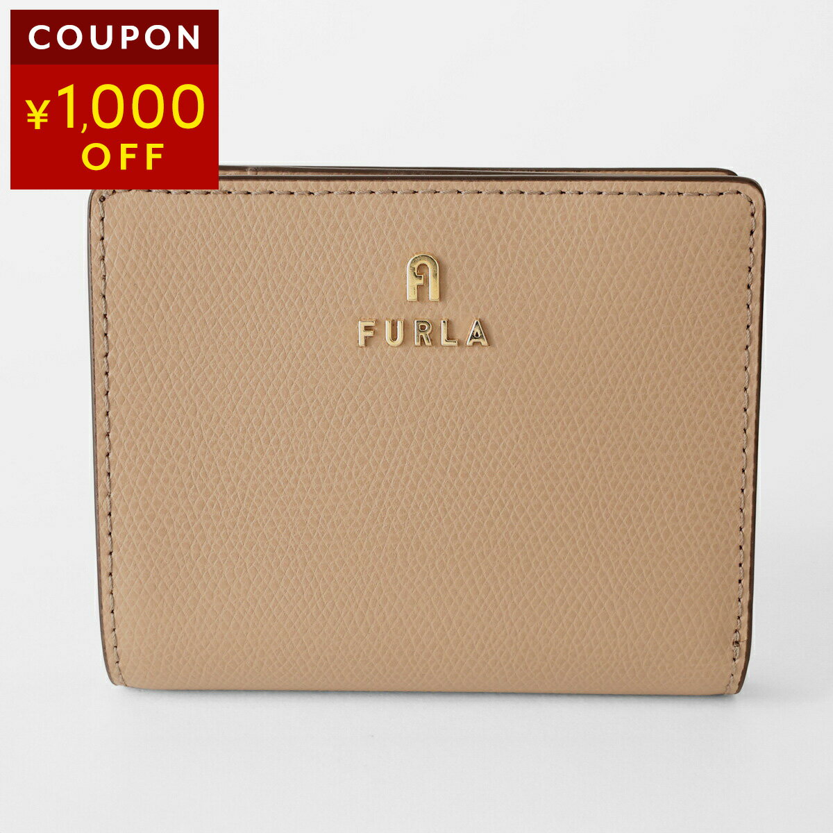 樂天商城 - フルラ 2つ折り財布 FURLA カメリア WP00307 ARE000 1257S 1 007 レディース ベージュ【P5倍★5/30 0:00〜6/2 09:59まで！さらに1万円で1,000円OFF★最大5,000円OFFクーポン配布中】