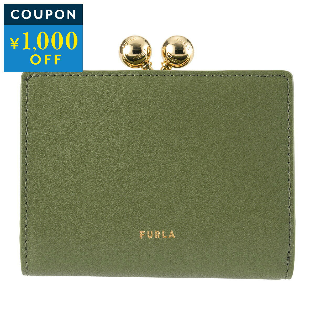樂天商城 - フルラ 2つ折り財布 FURLA ドッツ WP00541 BX3104 4555S 1 007 レディース カーキグリーン 緑