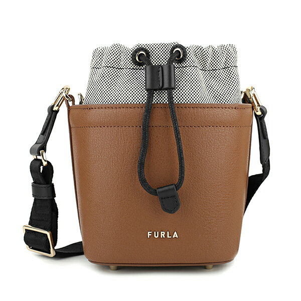 【P5倍5/20限定さらに最大5,000円OFFクーポン】フルラ ショルダーバッグ FURLA ヴェルティージネ WB00332 BX0006 GHN00 1 007 レディース ブラウン 茶 ブラック 黒