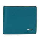 フルラ 財布 レディース 【最大5000円クーポン対象4/19まで】フルラ 2つ折り財布 FURLA マン プロジェクト PDT2FPJ AX0732 0827S 1 003 ユニセックス ブルー 青 グレージュ