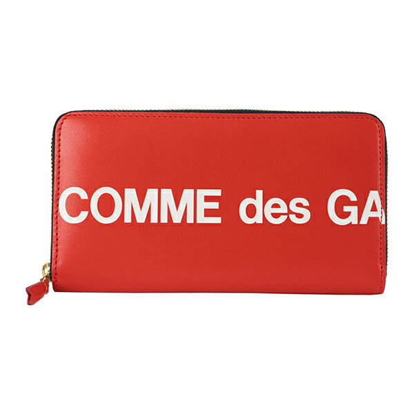 【1万円以上で500円OFFクーポン★8/4(水)14：00まで】コムデギャルソン 長財布(ラウンドファスナー) COMME des GARCONS SA0111HL RED 財布 ヒュージ ロゴ HUGE LOGO CDG WALLET ユニセックス RED(レッド) レッド 赤【 送料無料】