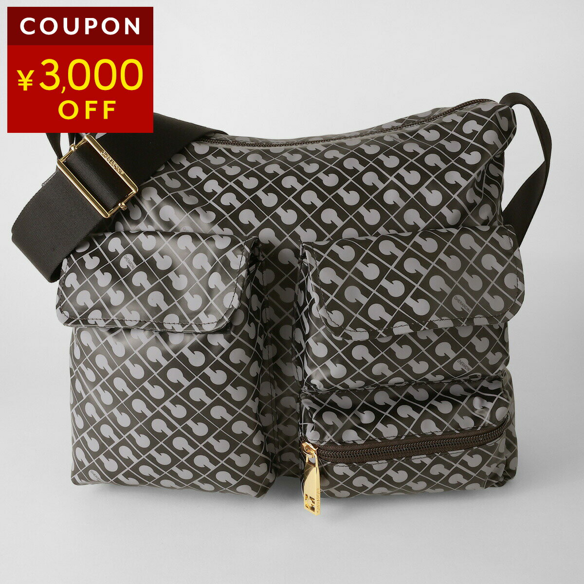 ゲラルディーニ ショルダーバッグ GHERARDINI ソフティ GH0332 GRANITE レディース ブラック グレー 黒 灰色【P5倍2/4 20:00～2/5 23:59まで!さらに3,000円OFF★決算クーポン】