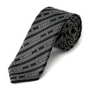 【最大3000円OFFクーポン★5/17(月)14:00まで】ジバンシイ ネクタイ GIVENCHY J4167 1 ブランド小物 シルク SILK ナロータイ メンズ BLACK(ブラック) ブラック 黒【 送料無料】