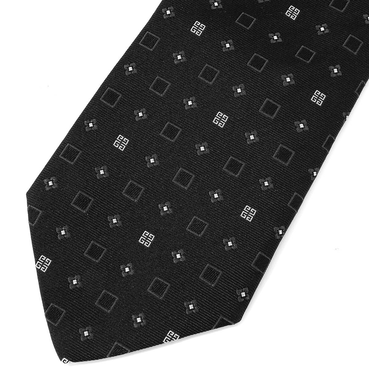 【P5倍4/20限定★最大5,000円OFFクーポン対象】ジバンシイ ネクタイ GIVENCHY シルクジャカード J5906 001メンズ ブラック 黒