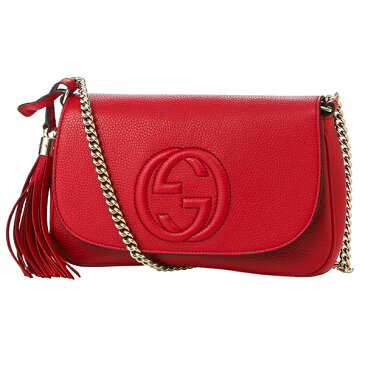 【最大3000円OFFクーポン★1/13(水)14：00まで】グッチ ショルダーバッグ GUCCI 536224 A7M0G 6523 バッグ ソーホー SOHO レディース RED レッド 赤系【 送料無料】