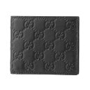 【最大3000円OFFクーポン配布中!】グッチ 2つ折り財布 GUCCI 365466 A0V1R 1000 財布 【アウトレット】グッチ シマ GUCCI SSIMA メンズ BLACK 黒 ブラック GG 型押し エンボス シンプル スマート【 送料無料】