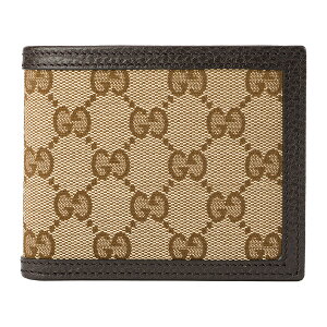 【GWスペシャル最大10,000円クーポン対象】グッチ 2つ折り財布 GUCCI GGキャンバス 260987 KY9LN 9903 メンズ ベージュ アウトレット