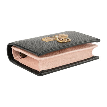 【最大3000円OFFクーポン★5/7(金)14:00まで】グッチ 2つ折り財布 GUCCI 524289 CAOXT 1163 財布 【アウトレット】 GGマーモント GG MARMONT コンパクトウォレット レディース BLACK(ブラック) ブラック 黒【 送料無料】