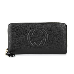 グッチ 財布（レディース） 【最大5000円クーポン対象4/23まで】グッチ 長財布(ラウンドファスナー) GUCCI ソーホー 598187 A7M0G 1000 レディース ブラック 黒 アウトレット