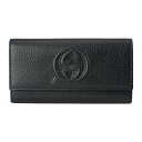 グッチ 財布（レディース） 【最大5000円クーポン対象4/19まで】グッチ 長財布 GUCCI ソーホー 598206 A7M0G 1000 ユニセックス ブラック 黒 アウトレット