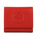 【GWスペシャル★最大10,000円OFFクーポンあり】グッチ 2つ折り財布 GUCCI ソーホー 598207 A7M0G 6523 ユニセックス レッド 赤 アウトレット