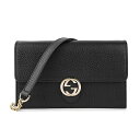 【P5倍4/25限定さらに最大5000円クーポン対象】グッチ ショルダーバッグ GUCCI ダラーカーフ 615523 CAO0G 1000 レディース ブラック 黒 アウトレット