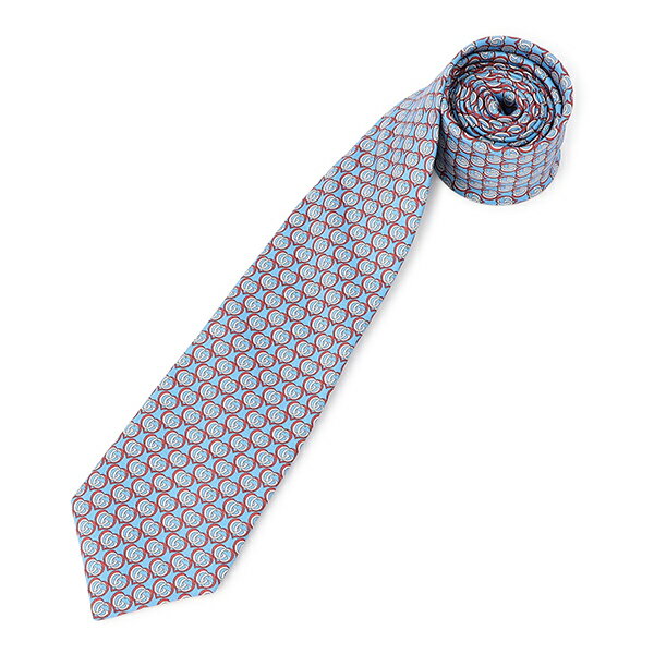 【最大5,000円OFFクーポン】グッチ ネクタイ GUCCI ジーアンドプリント 597236 4E001 4878メンズ アウトレット ブルー系