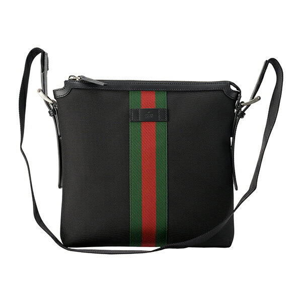 【P5倍5/20限定さらに最大5,000円OFFクーポン】グッチ ショルダーバッグ GUCCI ウェブ 631199 KWT7N 1060 メンズ ブラック 黒 アウトレット