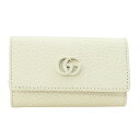 グッチ キーケース 【GWスペシャル最大10,000円クーポン対象】グッチ キーケース GUCCI GGマーモント 456118 17WEN 9022 ユニセックス ホワイト 白 アウトレット