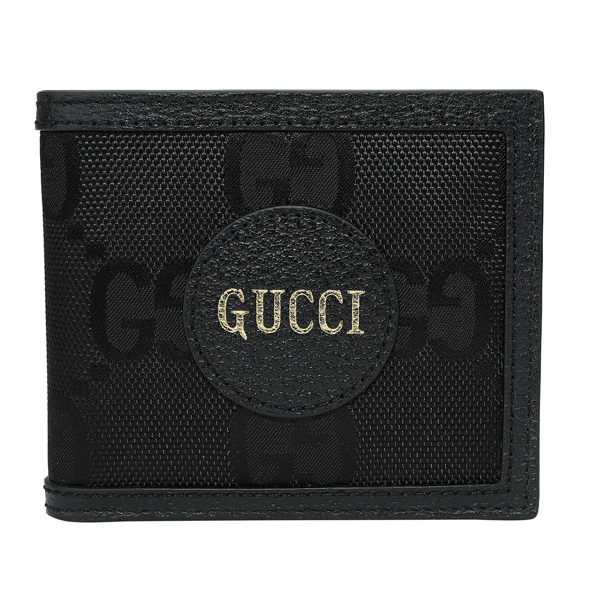 グッチ 二つ折り財布（メンズ） 【最大5,000円OFFクーポン】グッチ 2つ折り財布 GUCCI オフザグリッド 625573 H9HAN 1000 メンズ ブラック 黒 アウトレット