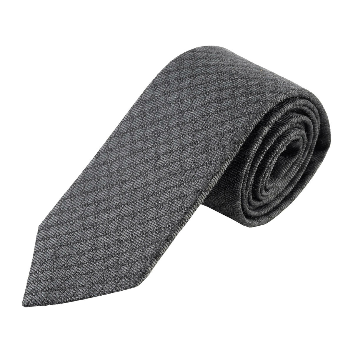 【最大5,000円OFFクーポン対象】グッチ ネクタイ GUCCI インターロッキングG 765058 4E652 1000 メンズ ブラック 黒