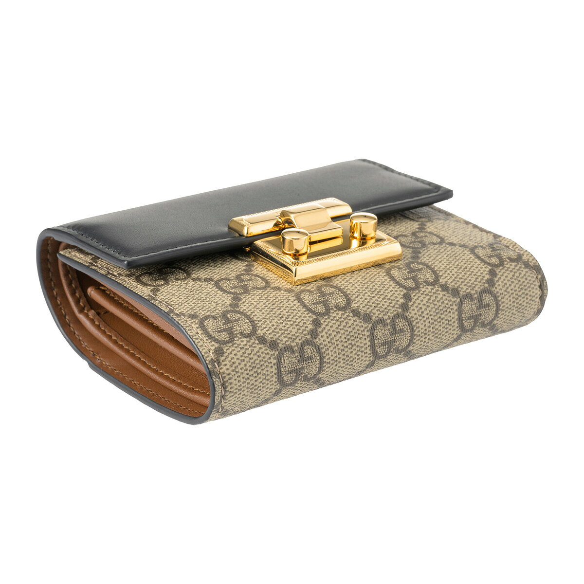 グッチ 2つ折り財布 GUCCI GGスプリーム 779799 KLQIG 8575 レディース ブラック ...
