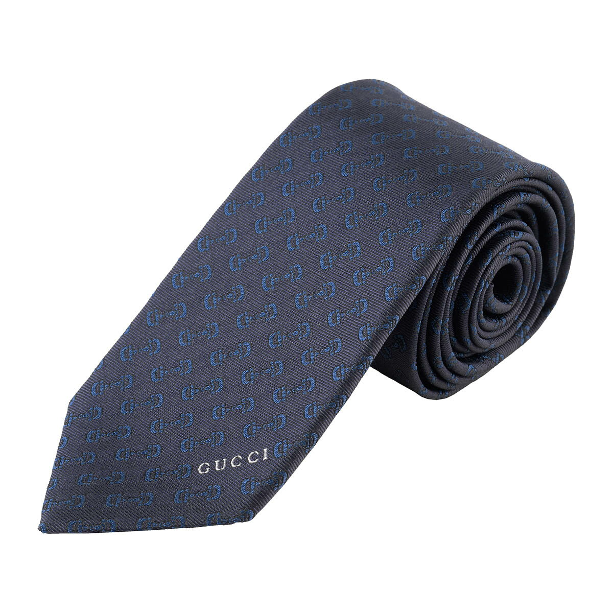 【最大5,000円OFFクーポン】グッチ ネクタイ GUCCI ホースビット 792482 4E009 4168メンズ ブルー 青