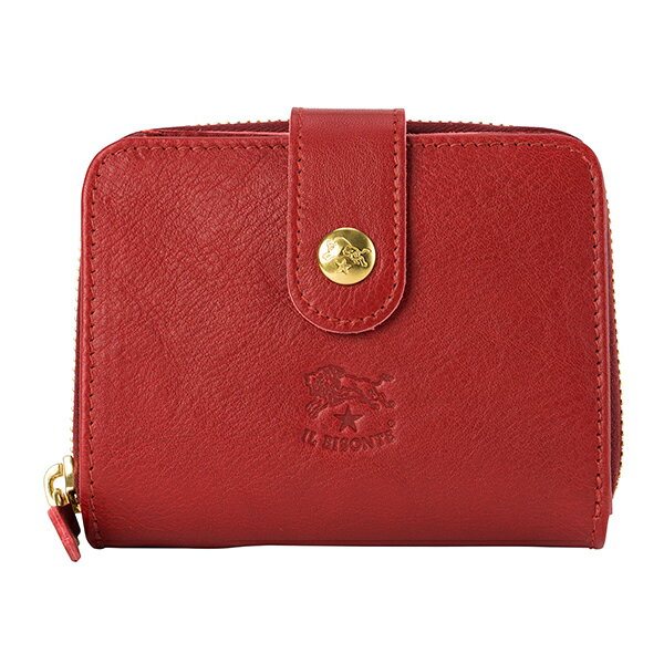 【最大5,000円OFFクーポン対象】イルビゾンテ 2つ折り財布 IL BISONTE ヴァッケッタ C0960 P 245ユニセックス レッド 赤のサムネイル