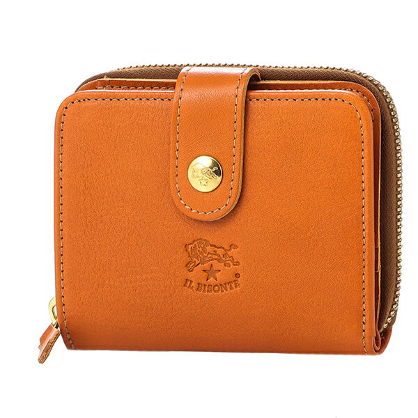 イルビゾンテ 2つ折り財布 IL BISONTE ヴァッケッタ C0960 P 145ユニセックス キャラメル 茶系のサムネイル