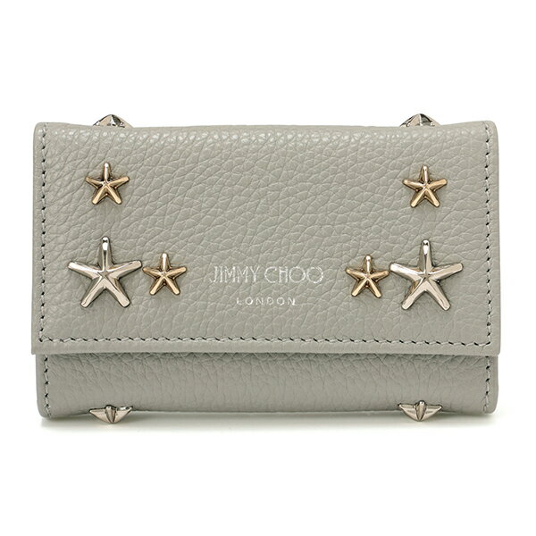 ジミーチュウ キーケース JIMMY CHOO ネプチューン NEPTUNE UUF MOONSTONE/MIX レディース グレー 灰色