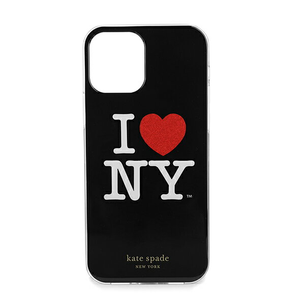 ケイトスペード iPhone12/12Pro ケース kate spade アイ ラブ ニューヨーク X ケイトスペードニューヨーク K5304 001 レディース ブラック 黒