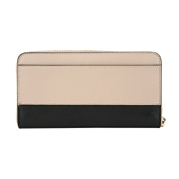 【最大3000円OFFクーポン★7/28(水)14:00まで】ケイトスペード 長財布(ラウンドファスナー) kate spade PWR00281 195 財布 スペンサー SPENCER ジップ アラウンド コンチネンタル ウォレット レディース WARM BEIGE(ウォームベージュ)/BLACK(ブラック) ベージュ/ブラック 黒