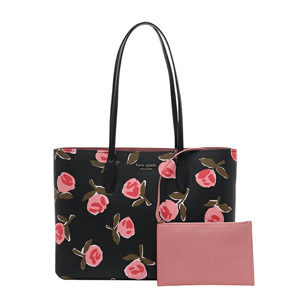 ケイトスペード トートバッグ kate spade ディッツィー ローズ K5411 001 レディース ブラック 黒 ピンクのサムネイル