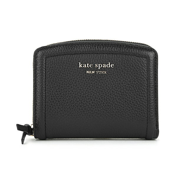 ケイトスペード 財布（レディース） 【最大5,000円OFFクーポン対象】ケイトスペード 2つ折り財布 kate spade ノット K5610 001 レディース ブラック 黒