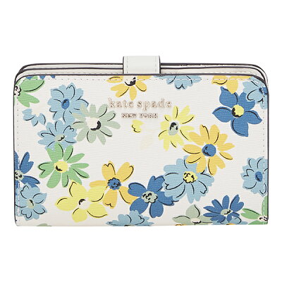【1000円OFFクーポン】ケイトスペード 2つ折り財布 kate spade スペンサー フローラル メドレー K6480 960 レディース アイボリー ベージュ