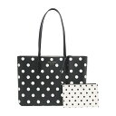 【GWスペシャル最大10,000円クーポン対象】ケイトスペード ハンドバッグ kate spade サンシャインドット PXR00470 098 レディース ブラック 黒 ホワイト 白