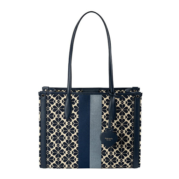 【2/18限定P5倍★さらに最大5000円OFFクーポン】ケイトスペード トートバッグ kate spade スペードフラワー ジャガード PXRUB271 460 レディース ブルー 青 ブラックのサムネイル