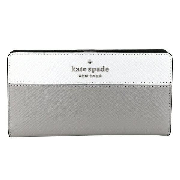 【最大5,000円OFFクーポン対象】ケイトスペード 長財布 kate spade ステイシー WLR00122 020 レディース グレー ホワイト 白