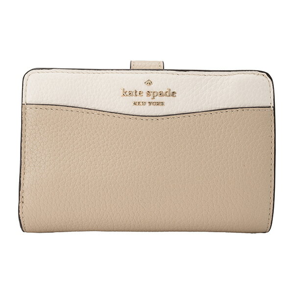 ケイトスペード 財布（レディース） 【最大5,000円OFFクーポン対象】ケイトスペード 2つ折り財布 kate spade レイラ K6396 250 レディース ベージュ ホワイト