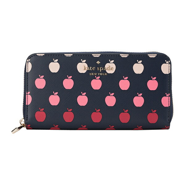 【最大5000円OFFクーポン対象】ケイトスペード 長財布(ラウンドファスナー) kate spade ステイシー K8296 960 レディース ネイビー 紺 マルチ