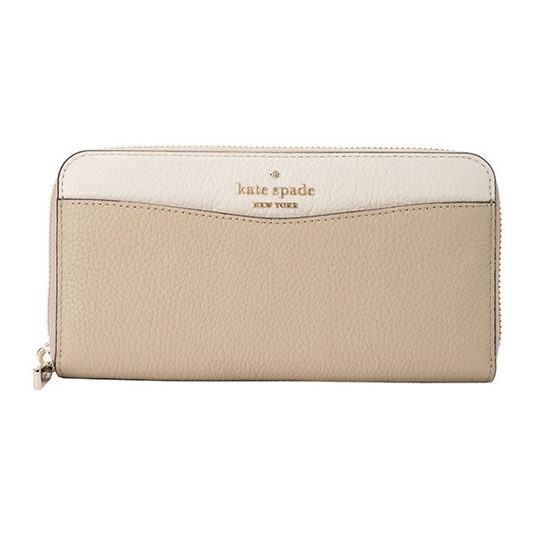 【P5倍5/15限定さらに最大5000円クーポン対象】ケイトスペード 長財布 kate spade レイラ WLR00402 250 レディース ベージュ ホワイト