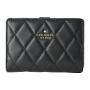 【1,000円OFFクーポン】ケイトスペード 2つ折り財布 kate spade キャリー KG424 001 レディース ブラック 黒