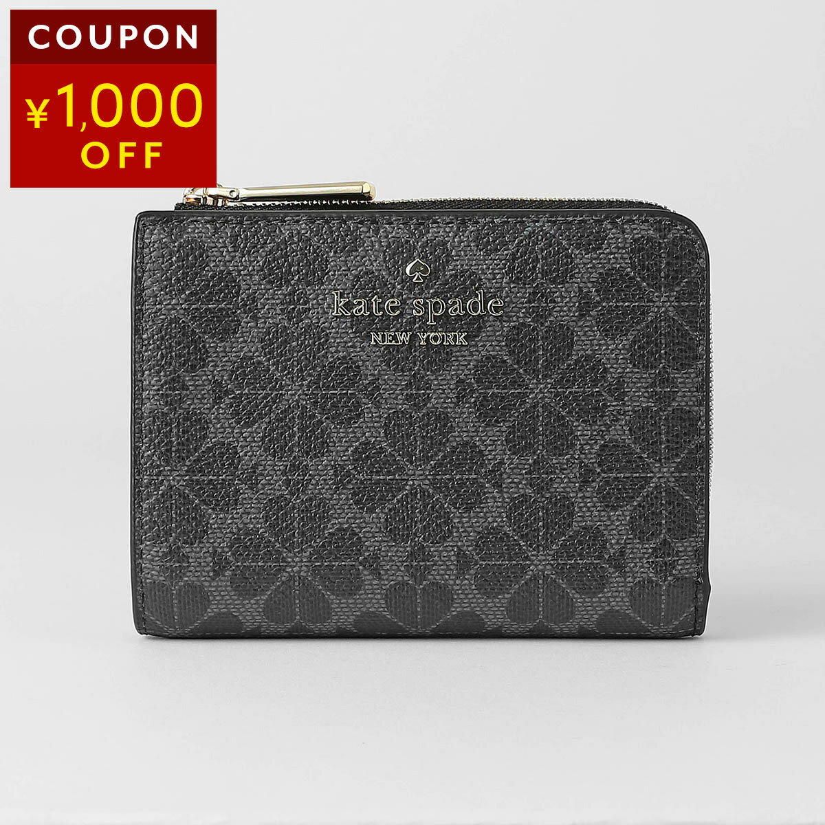 Other - ケイトスペード 2つ折り財布 kate spade スペード フラワー KK894 002 レディース ブラック 黒【P5倍★5/9 20:00〜5/10 23:59まで！さらに1万円で1,000円OFF★最大5,000円OFFクーポン配布中】