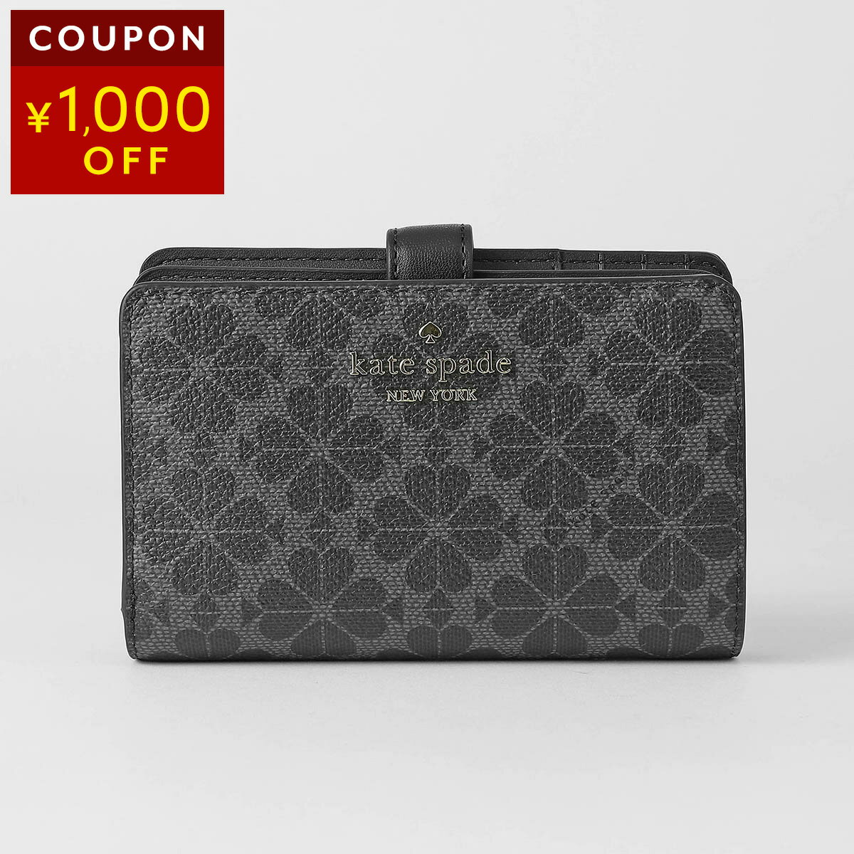 Other - ケイトスペード 2つ折り財布 kate spade スペード フラワー KN756 001 レディース ブラック 黒【P5倍★5/9 20:00〜5/10 23:59まで！さらに1万円で1,000円OFF★最大5,000円OFFクーポン配布中】