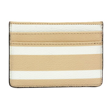 【GW限定☆MAX5000円OFFクーポン〜5/7(月)12:00】ケイトスペード カードケース kate spade PWRU5860 236 ブランド小物 ハイド レーン HYDE LANE STRIPE CARD HOLDER レディース CLASSIC CAMEL/CREAM ベージュ系/クリーム ストライプ シグネチャー パスケース キュート エレ