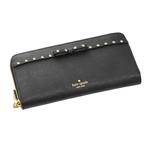 【最大3000円OFFクーポン配布中7/31(水)14:00まで】ケイトスペード 長財布(ラウンドファスナー) kate spade PWRU5962 001 財布 エリオット ストリート ELLIOTT STREET LACEY レイシー レディース BLACK ブラック 黒【 ケートスペード 送料無料】