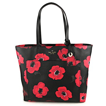 【最大3000円クーポン配布中 9/2(月)14:00まで】ケイトスペード トートバッグ kate spade PXRU8039 098 バッグ ハイドレーン HYDE LANE POPPIES RILEY ポピー ライリー レディース BLACK MULTI ブラック マルチ 黒【 ケートスペード 送料無料】