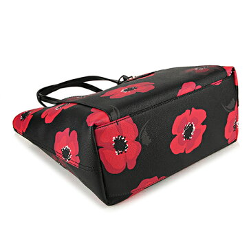 【GW限定☆MAX5000円OFFクーポン〜5/7(月)12:00】ケイトスペード トートバッグ kate spade PXRU8040 098 バッグ ハイドレーン HYDE LANE POPPIES SMALL RILEY ポピー スモール ライリー レディース BLACK MULTI ブラック マルチ 黒 花柄 チャーム キュート フェミニン【 ケ