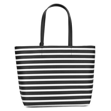 【最大3000円クーポン配布中 9/2(月)14:00まで】ケイトスペード トートバッグ kate spade PXRU8043 003 バッグ ハイドレーン ストライプ HYDE LANE STRIPE RILEY ライリー レディース BLACK/OFF WHITE ブラック 黒/オフホワイト 白【 ケートスペード 送料無料】