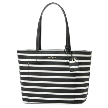 【最大3000円クーポン配布中 9/2(月)14:00まで】ケイトスペード トートバッグ kate spade PXRU8044 003 バッグ ハイドレーン HYDE LANE STRIPE SMALL RILEY ストライプ スモール ライリー レディース BLACK/OFFWHITE ブラック/オフホワイト【 ケートスペード 送